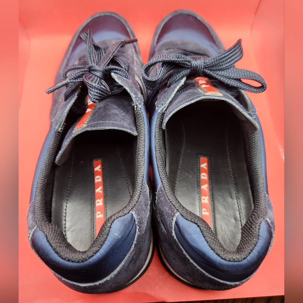 Suede Prada men's sneakers - Picture 7 of 8